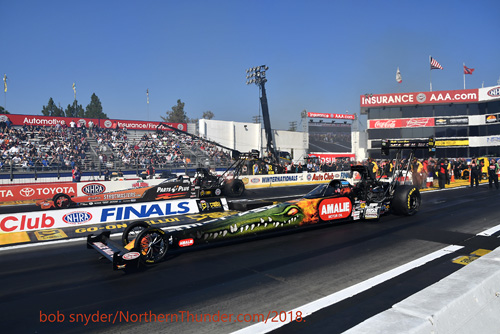 Terry McMillen (near lane) - Clay Millican (far lane) - T/F